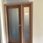 Meranti Door with matching Sidelight