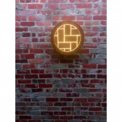 custom timber wall art light