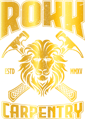 rokk carpentry gold logo